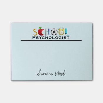 From The School Psychologist Custom Post-it Notes by schoolpsychdesigns at Zazzle