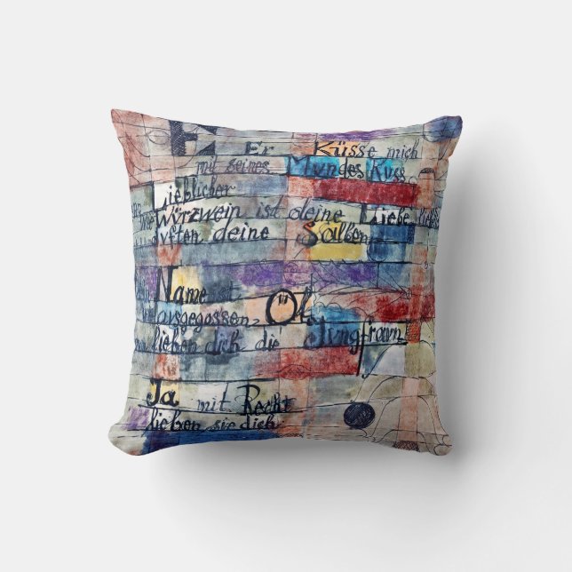 From the Song of Songs, Klee Throw Pillow (Front)