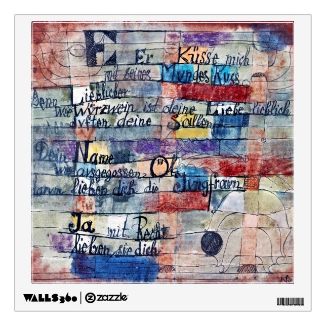 From the Song of Songs, Klee Wall Decal (Front)