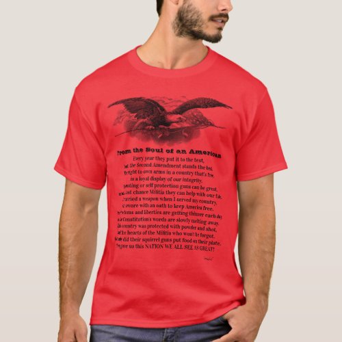 From the Soul of an American Red T_Shirt