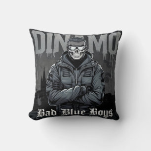 From the Stands to the Streets The Bad Blue Boys Throw Pillow