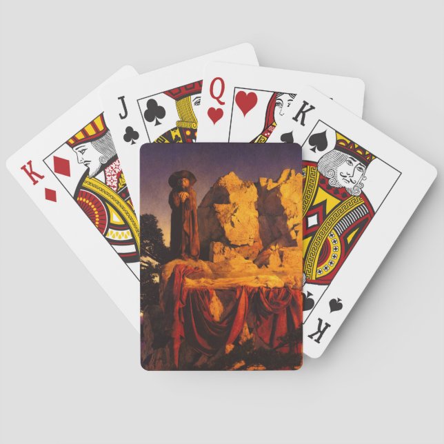 From the Story of Snow White, 1912 by Parrish Poker Cards (Back)