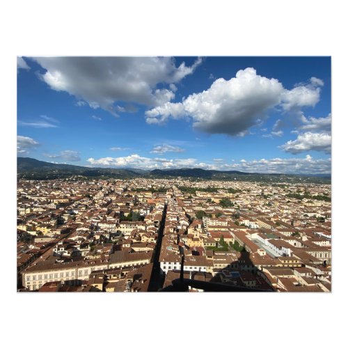 From the top of the Duomo in Florence Italy Photo Print