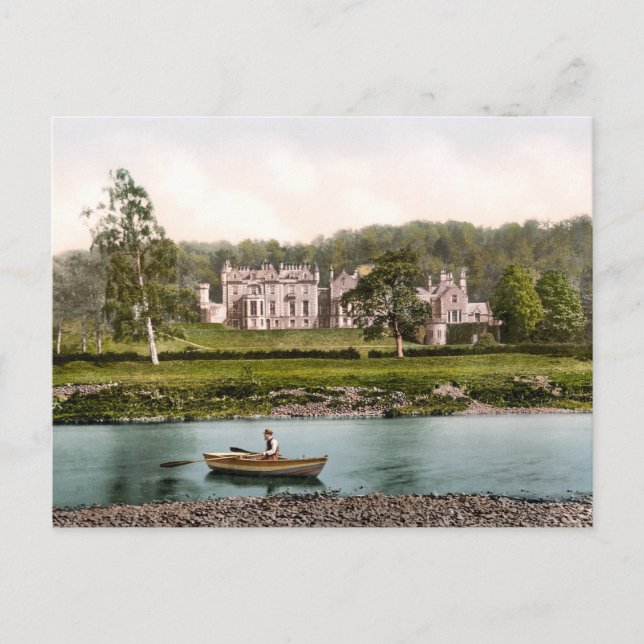 From the Tweed, Abbotsford, Scotland Postcard (Front)