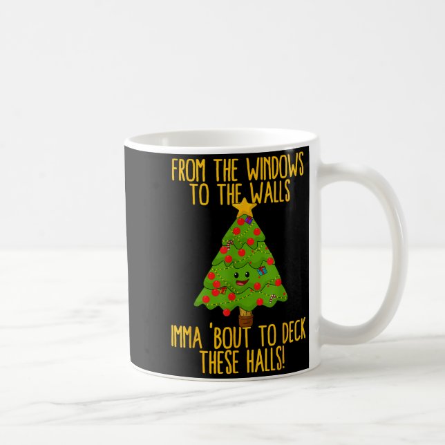 From The Window To The Wall Christmas Tree Em Xmas Coffee Mug (Right)