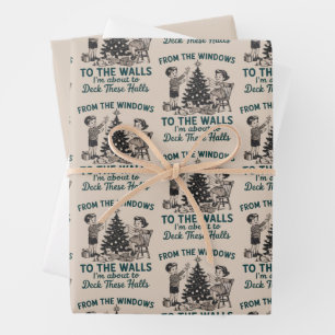 From The Windows to the Walls I'm About to Xmas Wrapping Paper Sheets