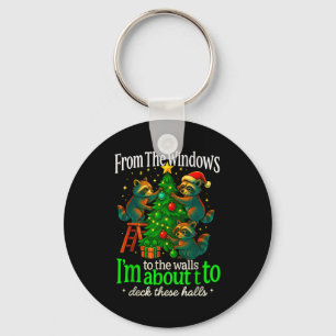 From The Windows To The Walls Raccoon Funny Christ Keychain