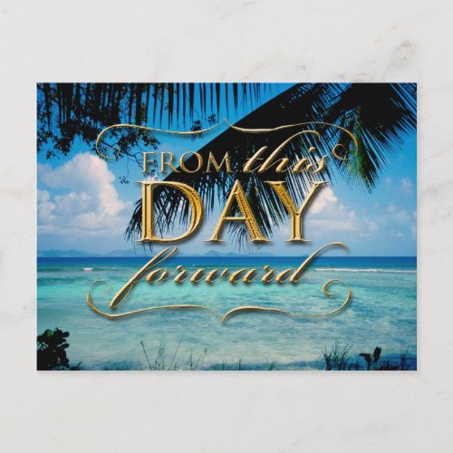 From This Day Forward Announcement Postcard