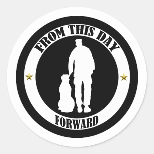 From This Day Forward Classic Round Sticker