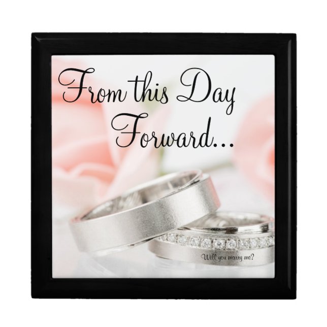 From this day forward/Proposal Keep Sake Gift Box (Front)
