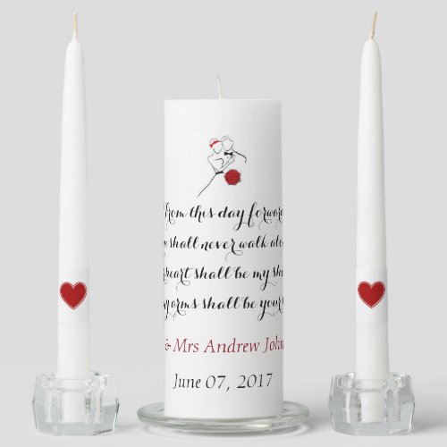 From this day forward unity candle set