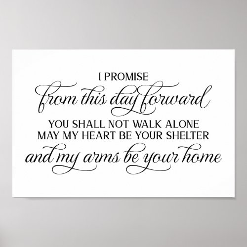 From This Day Forward Wedding Sign