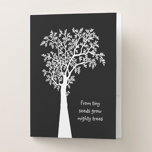 From Tiny Seeds Grow Mighty Trees Awesome Teacher Pocket Folder (Front)