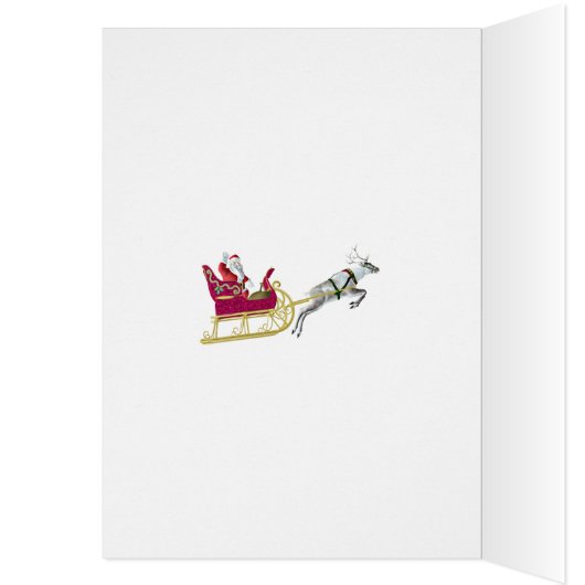 From us all, a gold effect Christmas card (Inside (Left))