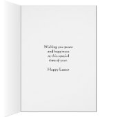 From us all, Easter card with yellow flowers (Inside (Right))