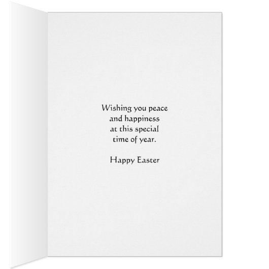 From us all, Easter card with yellow flowers (Inside (Right))
