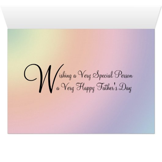 From us Both, a Father's day landscape with a gate (Inside Horizontal (Bottom))