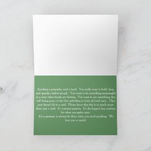 From Us Sympathy card