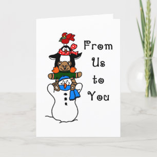 From Us to You Christmas Animals Holiday Card