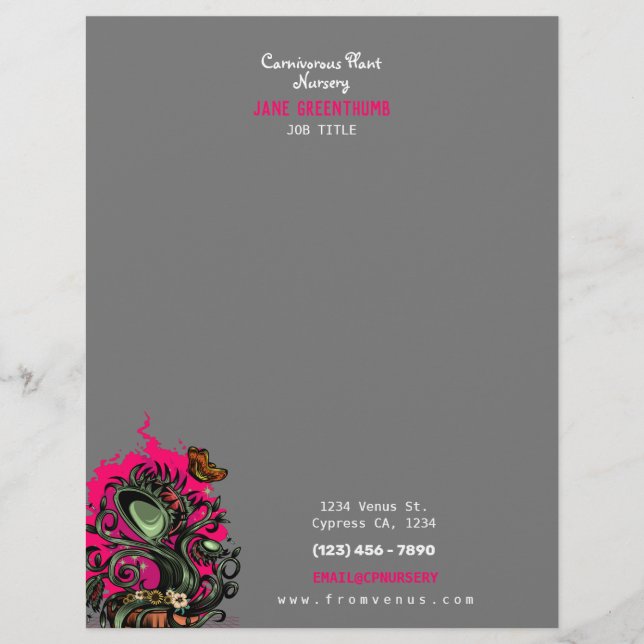 From Venus Letterhead (Front)