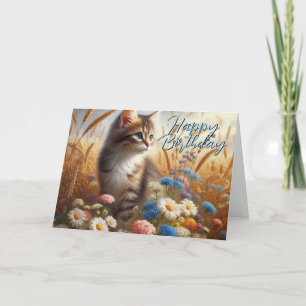 From Your Cat Happy Birthday Greeting Card