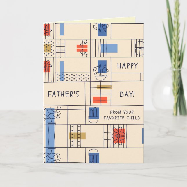 From Your Favorite Child Happy Father's Day Card (Front)