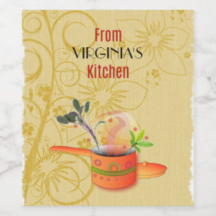 From your kitchen template, elegant design wine label