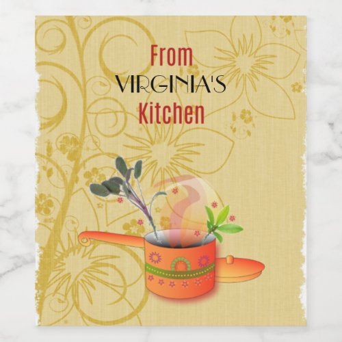 From your kitchen template elegant design wine label