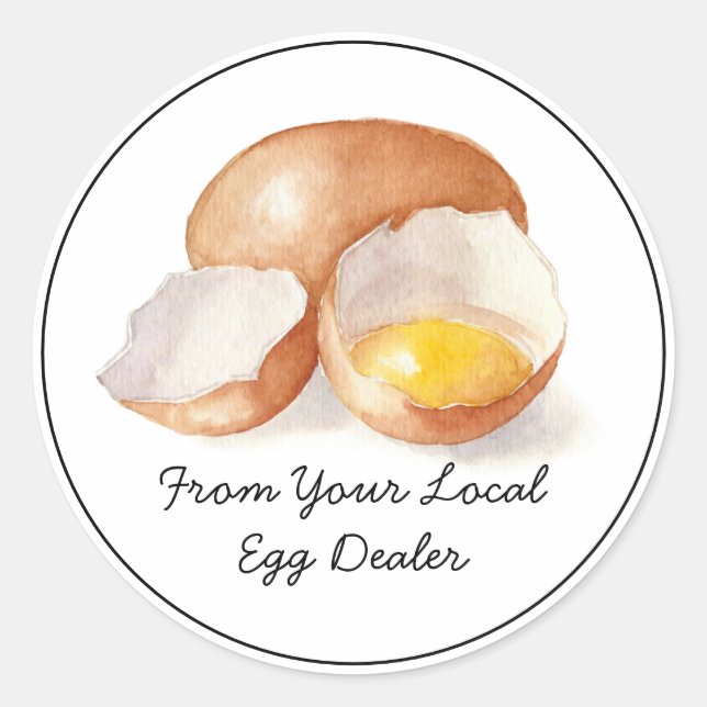 From Your Local Egg Dealer Carton Sticker (Front)