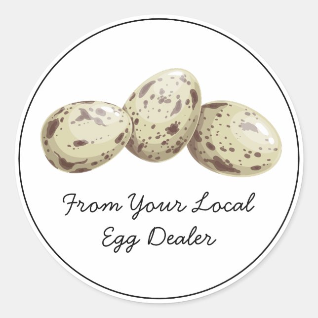 From Your Local Egg Dealer Carton Sticker (Front)