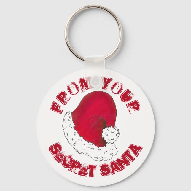 From your Secret Santa Claus Red Christmas Hat Keychain (Front)