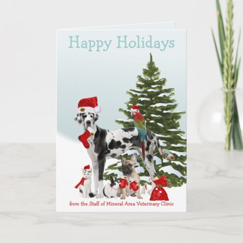 From Your Veterinarian Santa Pets Holiday Card