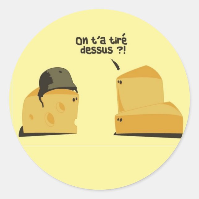 FromageATrous Classic Round Sticker (Front)