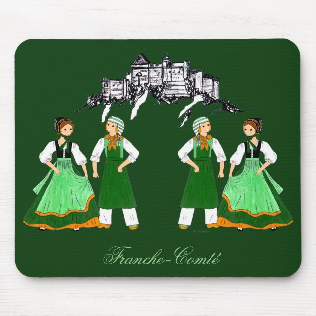 Fromagers de Franche-Comté, France Mouse Pad (Front)