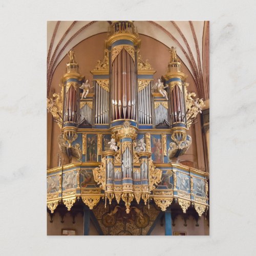 Frombork Cathedral organ postcard