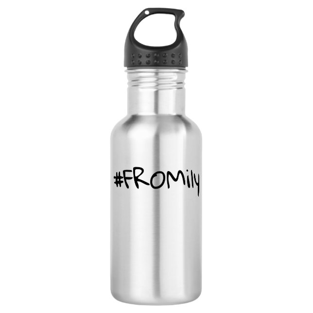 #FROMily From Fandom Korman Productions Podcast Stainless Steel Water Bottle (Front)