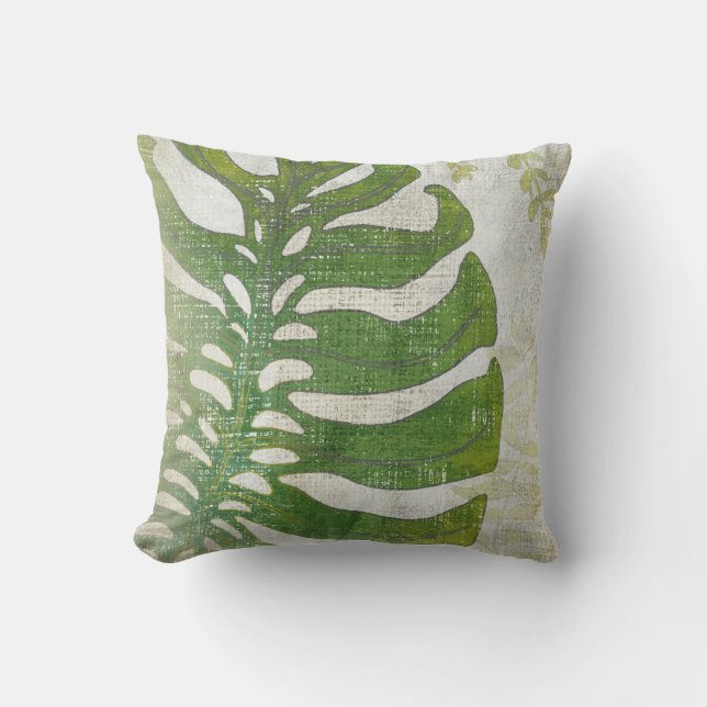Frond III Throw Pillow (Front)