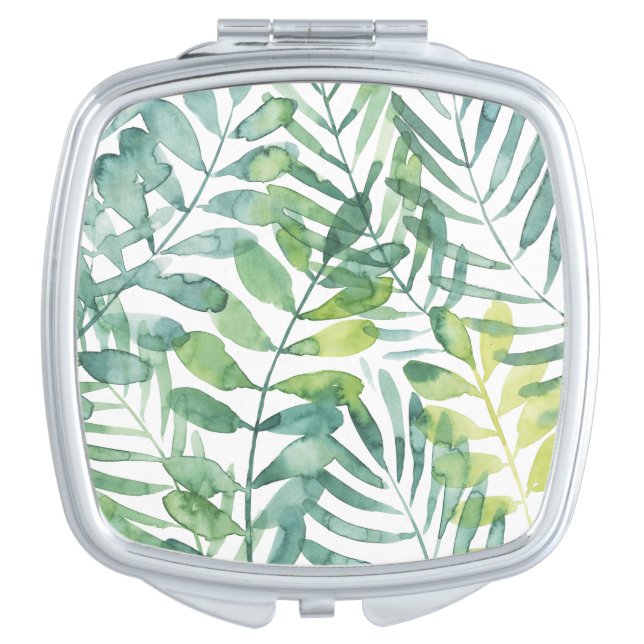 Frond Waltz - Palm Frond Leaves Compact Mirror (Front)