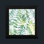 Frond Waltz - Palm Frond Leaves Gift Box<br><div class="desc">Frond Waltz I by Grace Popp. Features tropical greenery in a watercolor-like style.</div>