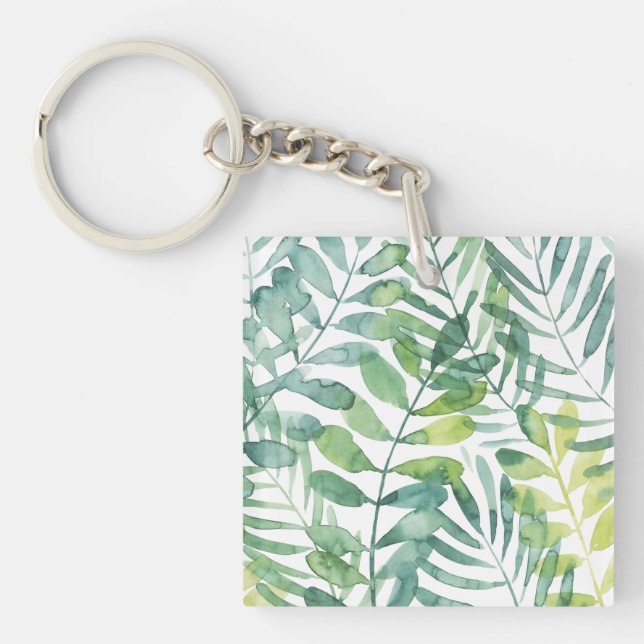 Frond Waltz - Palm Frond Leaves Keychain (Front)