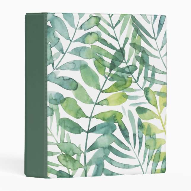 Frond Waltz - Palm Frond Leaves Mini Binder (Front/Spine)