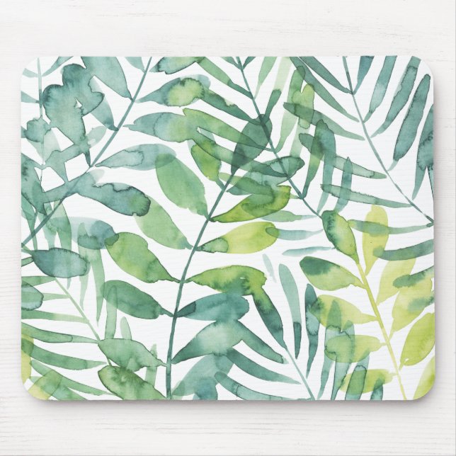 Frond Waltz - Palm Frond Leaves Mouse Pad (Front)