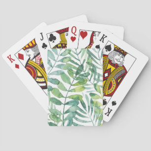 Frond Waltz - Palm Frond Leaves Poker Cards