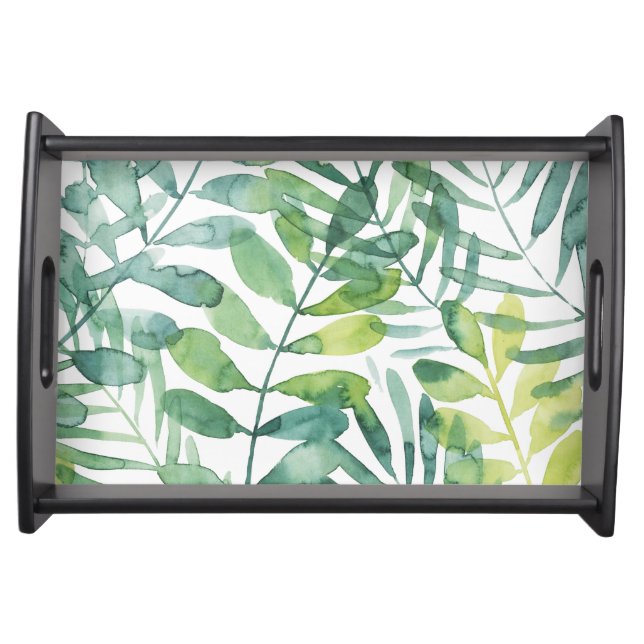 Frond Waltz - Palm Frond Leaves Serving Tray (Front)