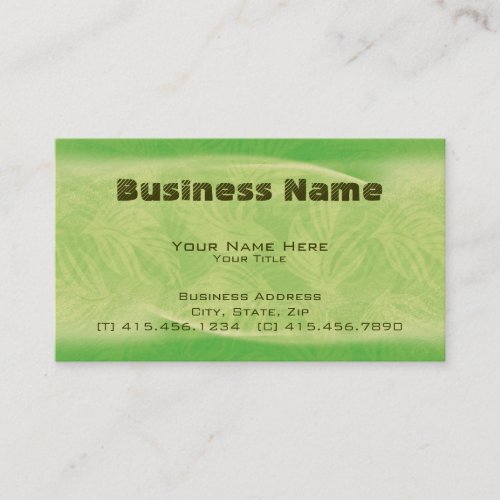 fronds in flight ~ bc business cards