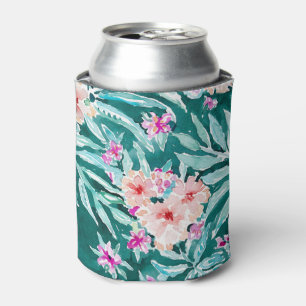 FRONDS ON FLEEK Tropical Palm Hawaiian Floral Can Cooler