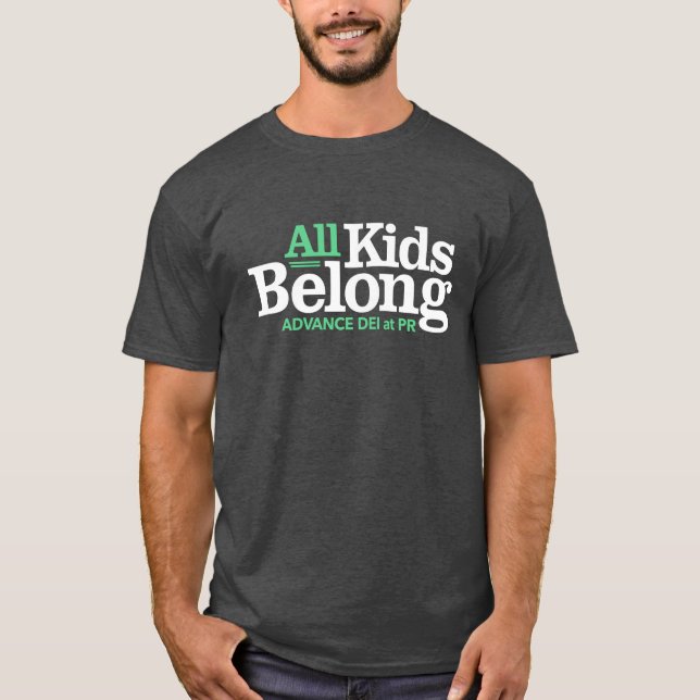 Front-and-Back Charcoal Gray T-shirt (Front)