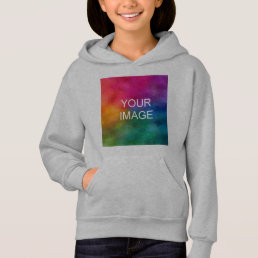 Front And Back Design Add Photo Template Girls Hoodie