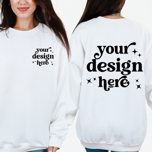 Front and Back Design Custom Logo Personalized  Sweatshirt (Creator Uploaded)