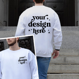 Front and Back Design Custom Logo Personalized Sweatshirt